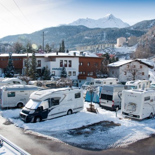 Camping Sölden in de winter